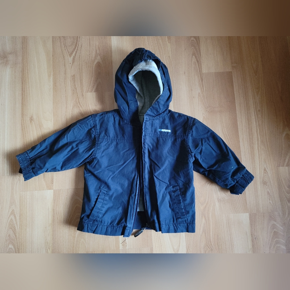 Children's Place‎ Double layered hooded jacket navy blue size 18m warm